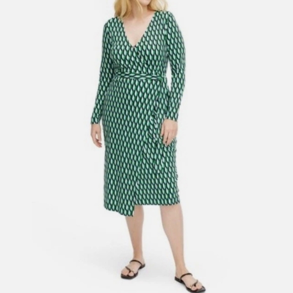 Diane von Furstenberg x Target Green Wrap Dress. XXL - Picture 2 of 9